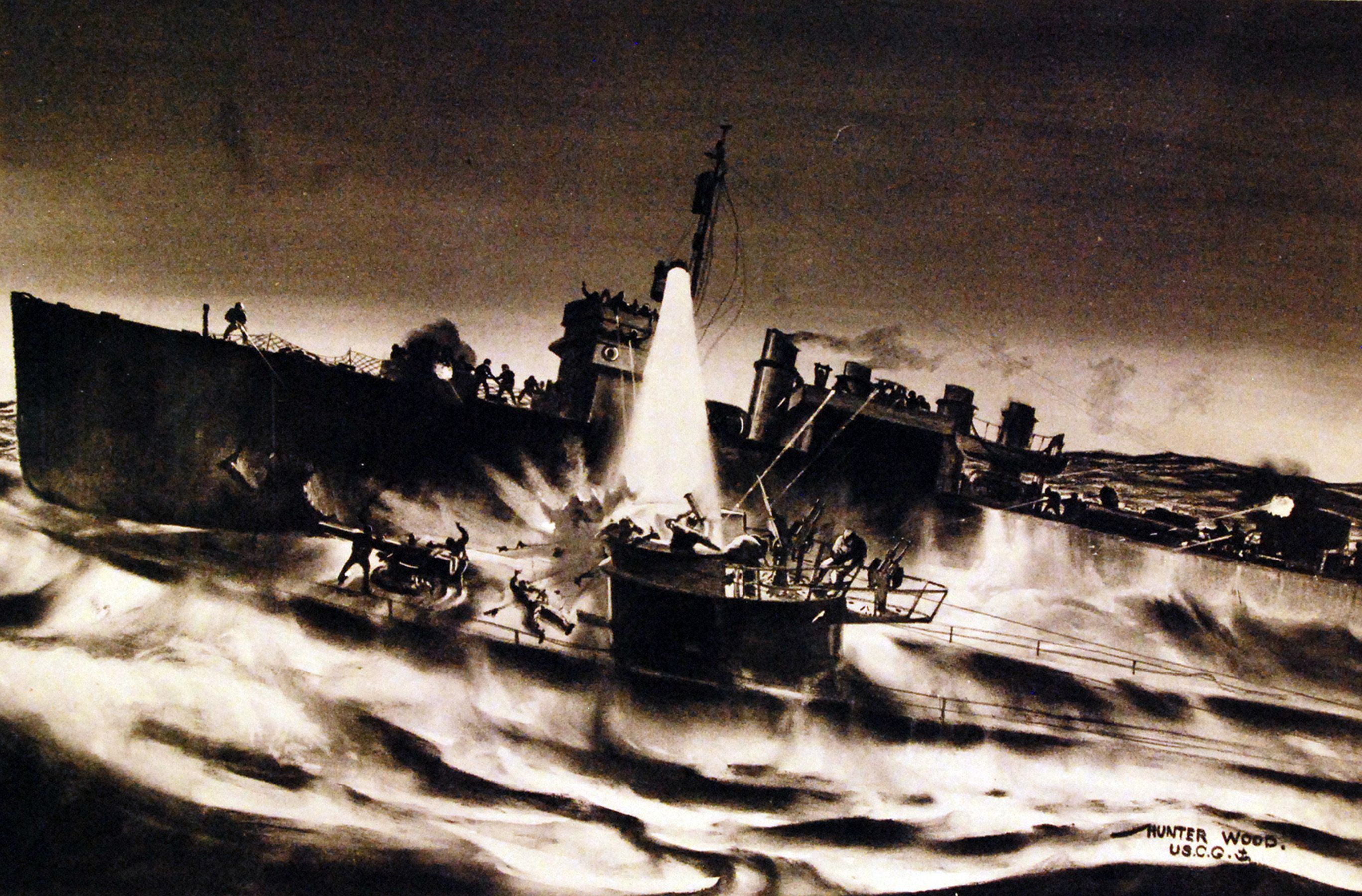 That Time a Navy Destroyer Landed Atop a German Sub in WWII